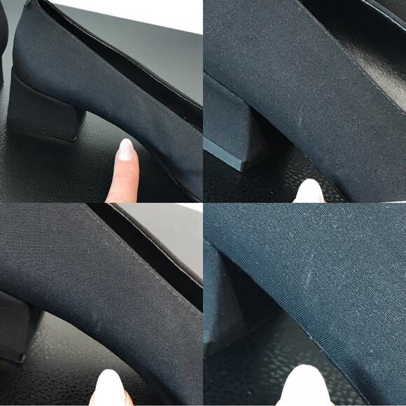 Sesto Meucci Italian Made Leather Sole Square Toe Low Block Heel Pump Blue 8.5 - Picture 13 of 16